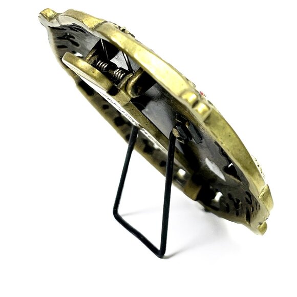 JAY STRONGWATER for Neiman Marcus Round Red Mini Frame Czech Crystals Signed - Picture 3 of 5